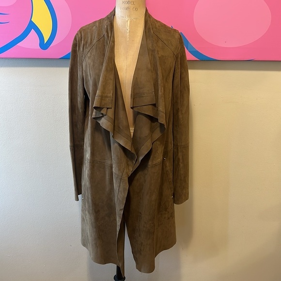 Gerard Darel Brown Suede Jacket Coat - Picture 2 of 11
